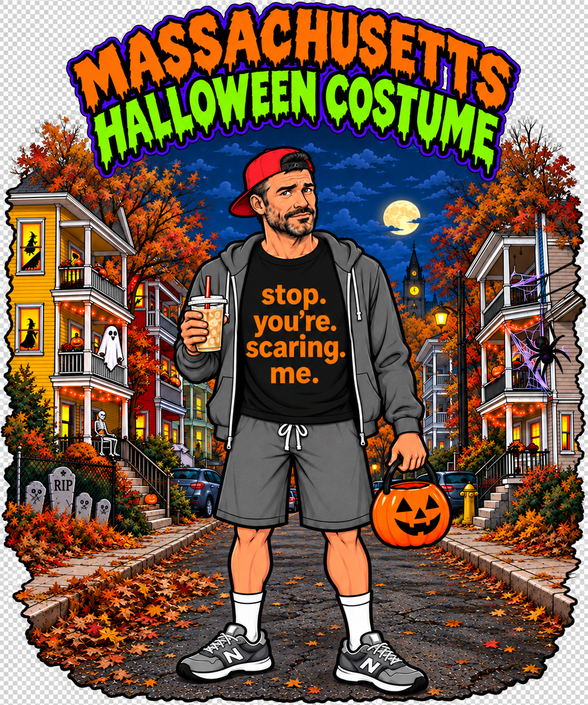 MA Halloween Costume- Guy T-Shirt
